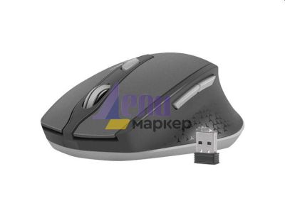 Мишка Natec wireless mouse Siskin silent 2400dpi black-gray