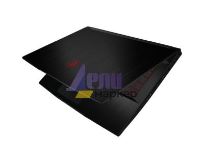 Лаптоп MSI Thin GF63 12UCX, 15.6" FHD (1920x1080), 144Hz, IPS, i5-12450H (8C/12T, 12 MB, up to 4.40 GHz), 8GB DDR4 (3200MHz), 512GB NVMe SSD Gen4x4, RTX 2050 4GB GDDR6, Intel WiFi 6, BT5.2, 3 cell 52.4Whr, Red Backlit Gaming KBD, NO OS, 2Y, Black