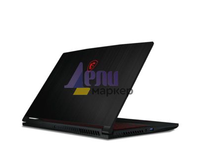 Лаптоп MSI Thin GF63 12UCX, 15.6" FHD (1920x1080), 144Hz, IPS, i5-12450H (8C/12T, 12 MB, up to 4.40 GHz), 8GB DDR4 (3200MHz), 512GB NVMe SSD Gen4x4, RTX 2050 4GB GDDR6, Intel WiFi 6, BT5.2, 3 cell 52.4Whr, Red Backlit Gaming KBD, NO OS, 2Y, Black