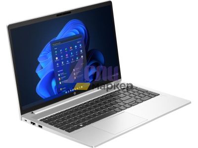 Лаптоп HP ProBook 450 G10 Pike Silver, Core i7-1355U(up to 5GHz/12MB/10C), 15.6" FHD IPS AG, 16GB 3200Mhz 1DIMM, 512GB PCIe SSD, WiFi 6E + BT5.3, FPR, Backlit Kbd, 3C Batt, Free DOS, 3Y NBD On Site