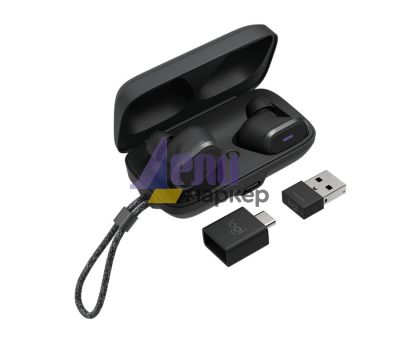 Слушалки Logitech Zone True Wireless-GRAPHITE-2.4GHZ/BT-PLUGC-EMEA-BTC