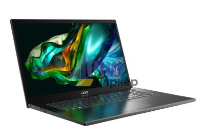 Лаптоп Acer Aspire 5 A517-58GM-74TF, Core i7 1355U(1.7GHz up to 5GHz, 12 MB), 17.3" FHD IPS, 16GB DDR4 (1 slot free), 512GB SSD, NVIDIA GeForce RTX2050 4Gb, FPR, Keyboard backlight, No OS, 36 months warranty