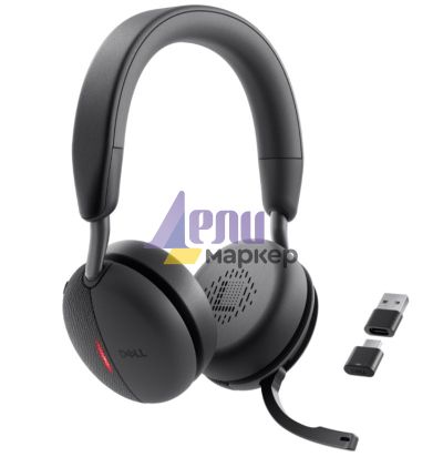 Слушалки Dell Pro Wireless ANC Headset WL5024 + Dell Pro Wired / Wireless Headset Ear Cushions - HE524