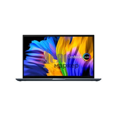 Лаптоп Asus Zenbook Pro OLED UM535QE-OLED-KY731X, AMD Ryzen 7 5800H 3.2 GHz(16M Cache, up to 4.4 GHz) OLED 15.6" FHD IPS (1920x1080)400Nits Glare Touch, 16GB LPDDR4(ON BD), PCIEG3x2 1TB SSD, RTX 3050 Ti 4GB GDDR6,Thunderbolt,TPM,Windows 11 Pro