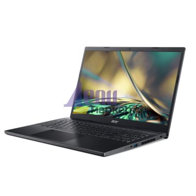 Лаптоп Acer Aspire 7 Performance, A715-76G-531Q, i5-12450H (up to 4.4GHz, 12MB), 15.6" FHD IPS, 8GB DDR4 3200 (1 slot), 512GB NVMe SSD, RTX 3050 4GB GDDR6, Wi-Fi AX+BT5.2, FP, HD Cam + Mic, KB Backlight, No OS, Black
