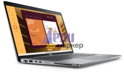 Лаптоп Dell Latitude 5450, Intel Core Ultra 5 125U  (12 MB cache, 12 cores, up to 4.3 GHz Turbo), 14.0" FHD (1920x1080) AG,4G, 8 GB, DDR5, 5600 MT/s, 512 GB, SSD PCIe M.2, Intel Graphics, FHD IR Cam and Mic, Wi-Fi 6E, FPR, Backlit Kb, Win 11 Pro, 3Y PS
