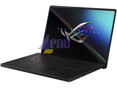 Лаптоп Asus ROG Zephyrus M16 GU603ZX-K8038W, Intel i9-12900H 2.5GHz (24M Cache, up to 5GHz 6 cores), 16"WQXGA (2560 x 1600,16:10)165Hz, 32GB DDR5 4800Mhz(2*16),PCIE NVME 2TB M.2 SSD,  RTX 3080 Ti 16 GB GDDR6,WiFi 6e,RGB Kbd, Windows 11 ,Off Black