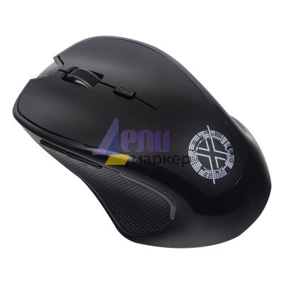 Мишка ROXPOWER ROXOFFICE LK-143 Безжична оптична, USB, Черна