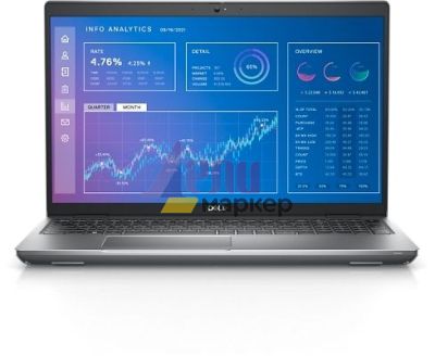 Лаптоп Dell Precision 3571, Intel Core i7-12800H Vpro (24M Cache, up to 4.8 GHz), 15.6" FHD (1920x1080) AG, 16GB 4800MHz DDR5, 512GB SSD PCIe M.2, NVIDIA T600 4GB, Wi-Fi 6, BT 5.1, Backlit Bg Kbd, Windows 11 Pro, 3Yr BOS