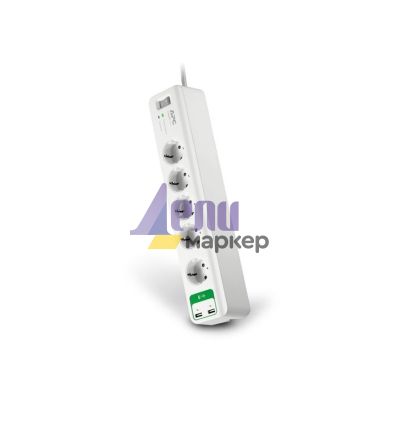 Филтър APC Essential SurgeArrest 5 outlets with 5V, 2.4A 2 port USB charger 230V Germany