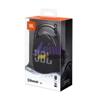 Тонколони JBL CLIP 4 BLK Ultra-portable Waterproof Speaker