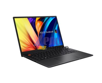 Лаптоп Asus Pro OLED M3402QA-OLED-KM731W,AMD Ryzen 7 5800H (3.2GHz up to 4.4GHz, 16MB), 14" 2.8K (2880 x 1800) OLED 16:10 aspect ratio, GL 600 NITS(HDR) , DDR4 16GB( 8 ON BD.),1TB PCIEG3 SSD, Windows 11 , Num Pad, Indie Black