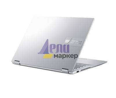 Лаптоп Asus Vivobook S Flip OLED TN3402QA-OLED-KN721W,AMD Ryzen 7 5800H (3.2GHz up to 4.4GHz, 16MB), 14``OLED ,WQ+ BEND GL 400NITS(HDR) , DDR4 16GB( 8 ON BD.),512GB PCIEG3 SSD, Windows 11 , Num Pad,IlimKbd