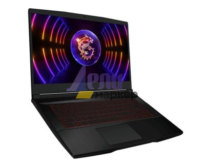 Лаптоп MSI Thin GF63 12VE (RTX 4050, GDDR6 6GB),Black, 84 key Single BL KB(red), 16R8 (RTX 4050, GDDR6 6GB) N-1, 15.6" FHD (1920*1080), 144Hz 45%NTSC IPS-Level, Integrated SoC, Alder Lake i5-12450H, DDR IV 16GB (3200MHz), 512GB NVMe PCIe SSD Gen4x4 w/o DR