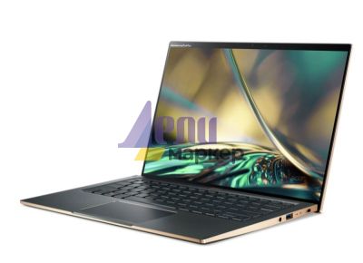 Лаптоп Acer Swift 5, SF514-56T-73WY, Intel Core i7-1260P (up to 4.70 GHz, 18MB), 14" 2.5K IPS touch w/Antibacterial coating, 16GB LPDDR5, 1024GB PCIe NVMe SSD, Intel UMA, WIFI6E, BT 5.2, FHD Camera, FPR, Win 11 Pro, Steam Blue+Acer 7in1 Type C dongle: 1 x