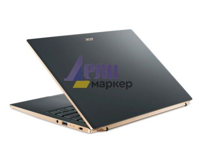 Лаптоп Acer Swift 5, SF514-56T-73WY, Intel Core i7-1260P (up to 4.70 GHz, 18MB), 14" 2.5K IPS touch w/Antibacterial coating, 16GB LPDDR5, 1024GB PCIe NVMe SSD, Intel UMA, WIFI6E, BT 5.2, FHD Camera, FPR, Win 11 Pro, Steam Blue+Acer 7in1 Type C dongle: 1 x