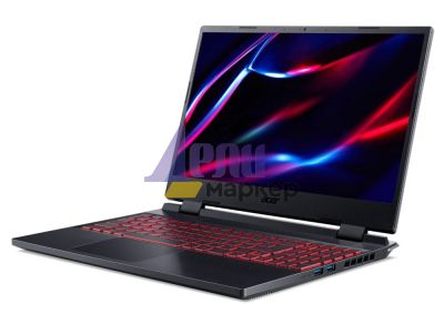 Лаптоп Acer Nitro 5, AN515-46-R5X8, AMD Ryzen 5 6600H (3.3GHz up to 4.5GHz,16MB),15.6" FHD 1920x1080) IPS 144Hz SlimBezel, 8 GB DDR5 , 1024GB NVMe SSD, RTX 3050 4GB GDDR6, Cam&Mic.,WIFI 6E 2X2 BT, Backlit kbd, No OS, Black