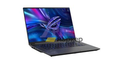 Лаптоп Asus ROG Flow X16 GV601RM-M6007W, AMD Ryzen 7 6800HS, (8-core/16-thread, 20MB cache, up to 4.7 GHz max boost), 16"QHD+ 16:10 (2560 x 1600, WQXGA)165Hz,Touch,16GB DDR5 4800( 16GBon bd),1TB PCIE NVME,NVIDIA GeForce RTX 3060 GDDR6 6GB,Illum. Kbd,Win11