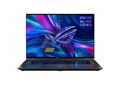 Лаптоп Asus ROG Flow X16 GV601RW-M6107W, AMD Ryzen 7 6800HS (8-core/16-thread, 20MB cache, up to 4.7 GHz), 16" WQXGA (2560x1600) 165Hz,Touch, 16GB DDR5 4800 (2*8), NVMe PCIe 1TB M.2 SSD, NVIDIA GeForce RTX 3070 Ti 8GB, WiFi 6e, RGB Kbd, Windows 11,Stylus