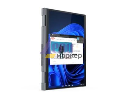 Лаптоп Lenovo ThinkPad X1 Yoga G7 Intel Core i7-1260P (up to 4.7GHz, 18MB), 16GB LPDDR5 5200MHz, 512GB SSD, 14" WQUXGA (3840x2400) OLED AR, Touch, Intel Iris Xe Graphics, WLAN, BT, WWAN, IR&1080p Cam, Backlit KB, FPR, Storm Grey, Win 11 Pro, 3Y Premier