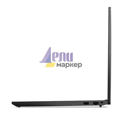 Лаптоп Lenovo ThinkPad E16 G2 Intel Core Ultra 5 125H (up to 4.50 GHz), 32GB (2x16 GB) DDR5-5600MHz, 1TB SSD, 16" WUXGA (1920x1200), IPS, AG, Intel Arc Graphics, FHD RGB/IR Hybrid Cam, WLAN, BT, FPR, Backlit KB, Linux Ubuntu, 3Y Premier