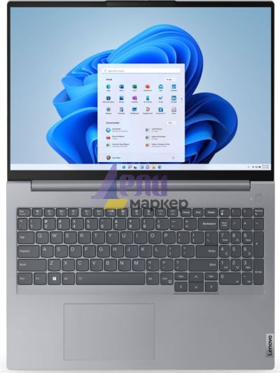 Лаптоп Lenovo ThinkBook 16 G6 AMD Ryzen 7 7730U (2.0GHz up to 4.5GHz,16MB), 32GB (16+16) DDR5 3200MHz, 1TB SSD, 16" WUXGA (1920x1200) IPS AG, AMD Radeon Graphics, 1080p&IR Cam, WLAN, BT, Backlit KB, FPR, Arctic Grey, DOS, 3Y