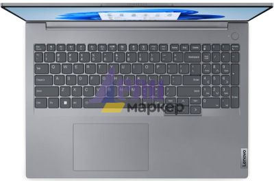 Лаптоп Lenovo ThinkBook 16 G6 AMD Ryzen 5 7430U (up to 4.3GHz, 16MB), 32GB (16+16) DDR4 3200MHz, 1TB SSD, 16" WUXGA (1920x1200) IPS AG, AMD Radeon Graphics, 1080p&IR Cam, WLAN, BT, Backlit KB, FPR, Arctic Grey, DOS, 3Y