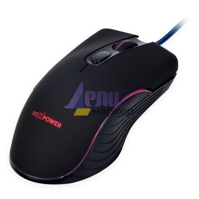 Мишка ROXPOWER G20 GAMING RGB Оптична, USB, Черна