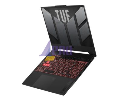 Лаптоп Asus TUF A15 FA507NU-LP116,AMD Ryzen5 7535HS/H,15.6" FHD (1920x1080)144 Hz,16GB DDR5 4800(2*8),1TB M.2 SSD,RTX 4050 4GB GDDR6,Wi-Fi 6(802.11ax),Backlit Chiclet Keyboard 1-Zone RGB, no OS, Graphite Black