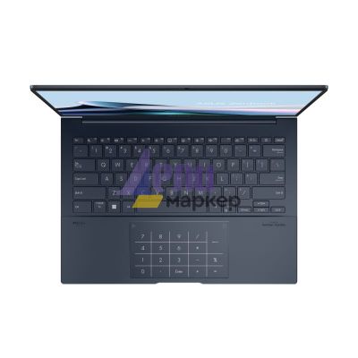 Лаптоп Asus Zenbook UX3405MA-PP287W, INTEL ULTRA 9 185H,14."OLED ,WQXGA+(WQ+) 2880X1800 16:10, DDR5 32GB(ON BD.), 1 TB PCIEG4 SSD, Intel Art Graphics, Widnows 11, Blue