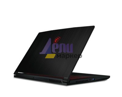 Лаптоп MSI Thin GF63 12UC, i7-12650H (10C/16T up to 4.70 GHz, 24 MB), 15.6" FHD (1920x1080) AG, 144Hz, IPS-Level, RTX 3050 4GB GDDR6, 8GB DDR4 (1x8 3200MHz), 512GB NVMe PCIe SSD Gen4x4, 1x 2.5" FREE, WiFi 6, 3 cell, 52.4Whr, Red Backlit KBD, Black, 2Y